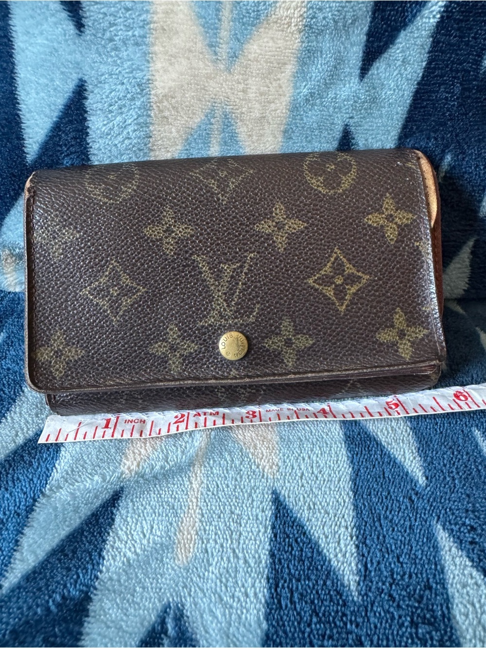 Louis Vuitton Brown Monogram Compact Trifold Wallet